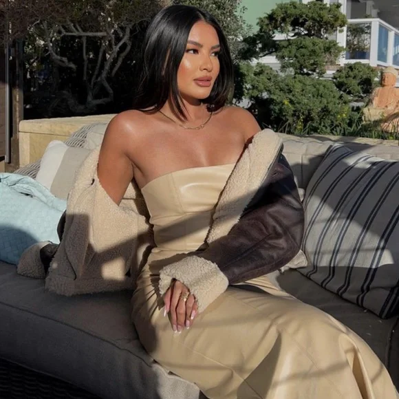 NWT Zara Faux Leather Dress - Picture 8 of 16